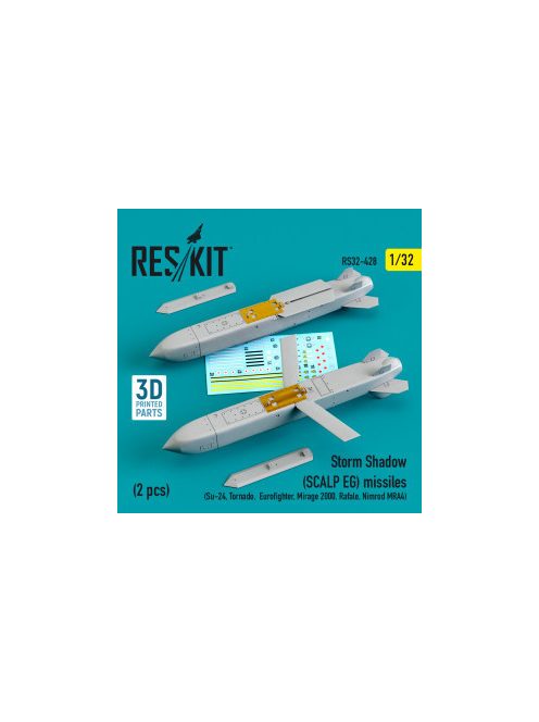 Reskit - Storm Shadow (SCALP EG) missiles (2 pcs) (Su-24, Tornado, Eurofighter, Mirage 2000, Rafale, Nimrod M