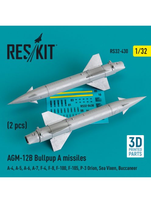 Reskit - AGM-12B Bullpup A missiles (2 pcs) (A-4, A-5, A-6, A-7, F-4, F-8, F-100, F-105, P-3 Orion, Sea Vixen