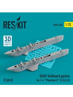   Reskit - USAF Outboard pylons for F-4 "Phantom II" (C,D,E,G) (2 pcs) (3D Printed) (1/32)