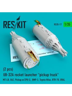   Reskit - UB-32A rocket launchers "pickup truck" (2 pcs) (MT-LB, UAZ, Pickup w/ZPU-2,  BMP-2, Toyota Hilux, BT