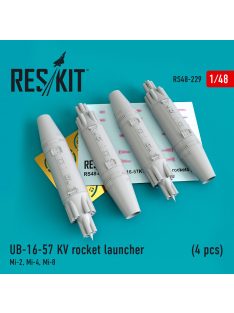   Reskit - UB-16-57 KV rocket launchers (4 pcs) Mi-2, Mi-4, Mi-8 (1/48)