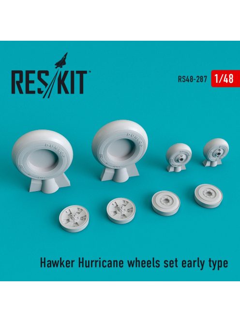 Reskit - Hawker Hurricane wheels set early type (weighted) (1/48)