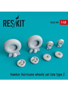   Reskit - Hawker Hurricane wheels set late type 2 (weighted) (1/48)