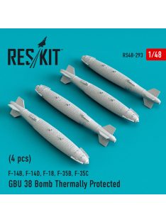   Reskit - GBU-38 bombs thermally protected (4 pcs) (F-14B, F-14D, F-18,F-35B,F-35C) (1/48)