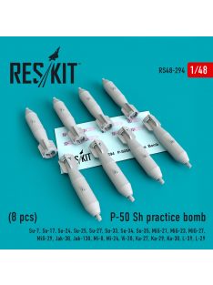   Reskit - P-50 SH practice bombs (8 pcs)(Su-7, Su-17, Su-24, Su-25, Su-27, Su-33, Su-34, Su-35, MiG-21, MiG-23