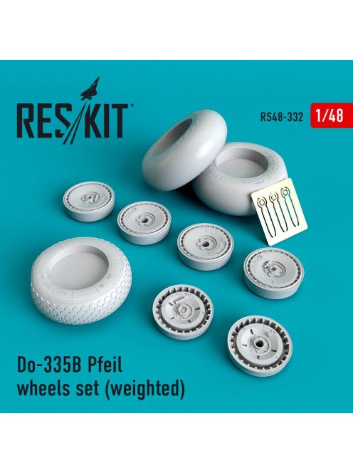 Reskit - Do-335В "Pfeil" wheels set (weighted) (1/48)