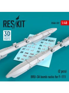   Reskit - BRU-3A bomb racks for F-111 (2 pcs) (3D Printed) (1/48)