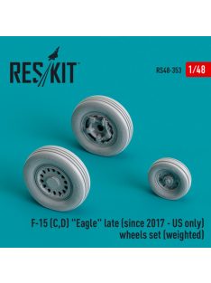   Reskit - F-15 (C,D) "Eagle" late (since 2017 - US only) wheels set (weighted) (Resin & 3D Printed) (1/48)