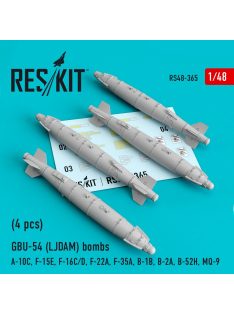   Reskit - GBU-54 (LJDAM) bombs (4 pcs) (A-10C, F-15E, F-16C/D, F-22A, F-35A, B-1B, B-2A, B-52H, MQ-9) (1/48)