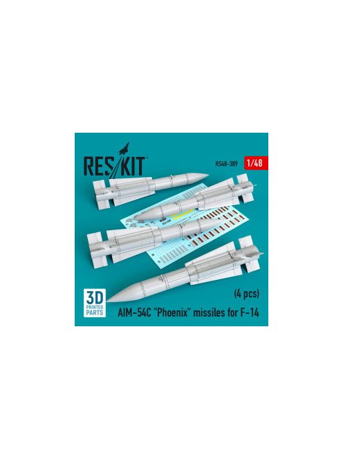 Reskit - AIM-54C "Phoenix" missiles for F-14 (4pcs) (1/48)