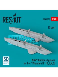   Reskit - NAVY Outboard pylons for F-4 "Phantom II" (B,J,N,S) (2 pcs) (3D Printed) (1/48)