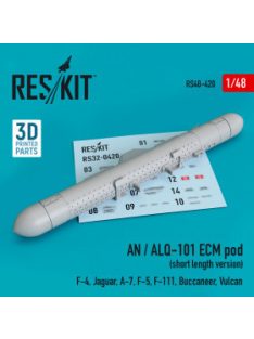   Reskit - AN / ALQ-101 ECM pod (short length version) (F-4, Jaguar, A-7, F-5, F-111, Buccaneer, Vulcan) (3D Pr