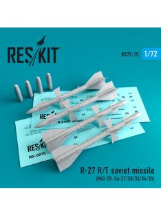   Reskit - R-27R soviet missiles (4 pcs) (MiG-29, Su-27/30/33/34/35) (1/72)