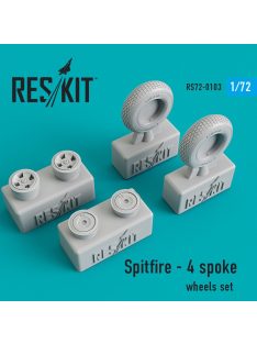 Reskit - Spitfire (4 spoke) wheels set (1/72)