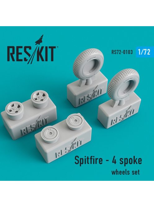 Reskit - Spitfire (4 spoke) wheels set (1/72)