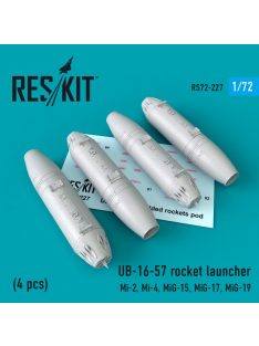   Reskit - UB-16-57 rocket launchers (4 pcs) Mi-2, Mi-4, MiG-15, MiG-17, MiG-19 (1/72)