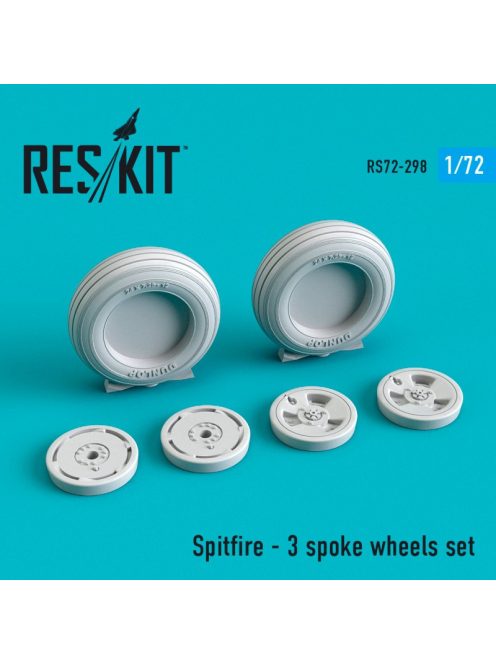 Reskit - Spitfire (3 spoke) wheels set (1/72)