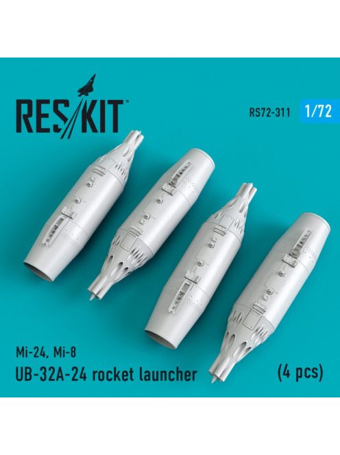 Reskit - UB-32A-24 rocket launchers (4 pcs) (Mi-24,Mi-8) (1/72)