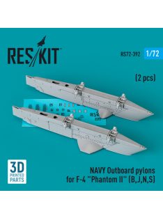   Reskit - NAVY Outboard pylons for F-4 "Phantom II" (B,J,N,S) (2 pcs) (3D Printed) (1/72)