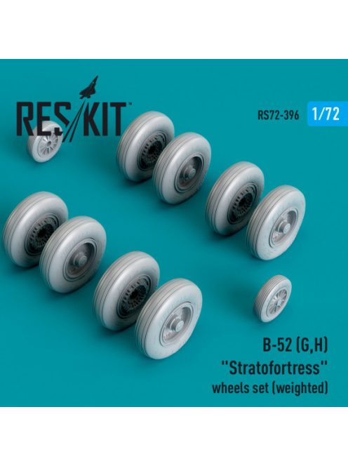 Reskit - B-52 (G,H) "Stratofortress" wheels set (weighted) (Resin & 3D Printed) (1/72)