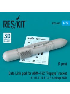   Reskit - Data Link pod for AGM-142 "Popeye" rocket (F-15, F-16, F-4, Mirage 2000, F-111) (1/72)
