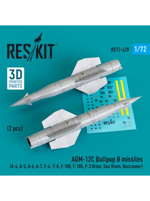 Reskit - AGM-12C Bullpup B missiles (2 pcs) (A-4, A-5, A-6, A-7, F-4, F-8, F-100, F-105, P-3 Orion, Sea Vixen