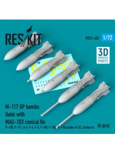   Reskit - M-117 GP bombs (late) with MAU-103 conical fin (6 pcs) (F-105, F-111, A-4 ,F-4, F-5, F-104, F-100, A