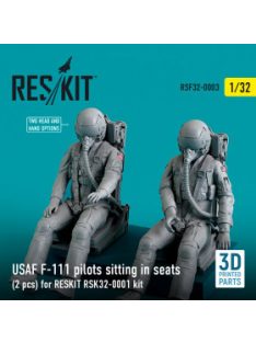   Reskit - USAF F-111 pilots sitting in seats (2 pcs) for RESKIT RSK32-0002 kit (3D Printed) (1/32)