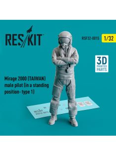   Reskit - Mirage 2000 (TAIWAN) male pilot (in a standing position- type 1) (3D Printed) (1/32)