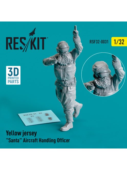 Reskit - Yellow jersey "Santa" Aircraft Handling Officer (1 pcs) (3D Printed) (1/32)