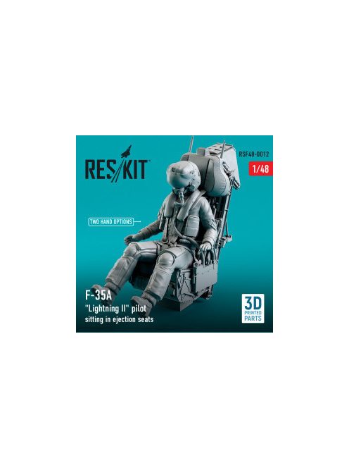 Reskit - F-35A "Lightning II" pilot sitting in late modification ejection seats (type 1) (3D Printed) (1/48)