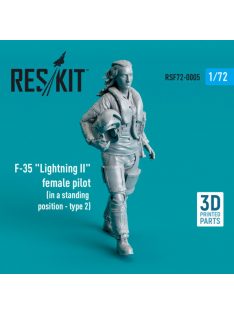   Reskit - F-35 "Lightning II" female pilot (in a standing position - type 2) (3D Printed)  (1/72)