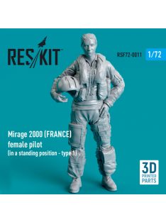   Reskit - Mirage 2000 (FRANCE) female pilot (in a standing position - type 1) (3D Printed) (1/72)