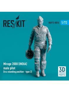   Reskit - Mirage 2000 (INDIA) male pilot (in a standing position - type 2) (3D Printed) (1/72)