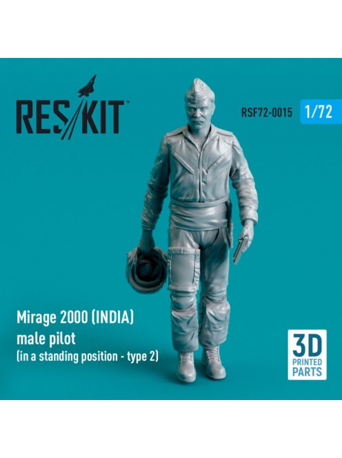 Reskit - Mirage 2000 (INDIA) male pilot (in a standing position - type 2) (3D Printed) (1/72)