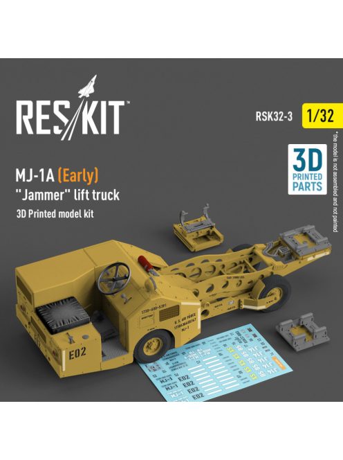 Reskit - MJ-1A (Early) "Jammer" lift truck (3D Printed model kit) (1/32)