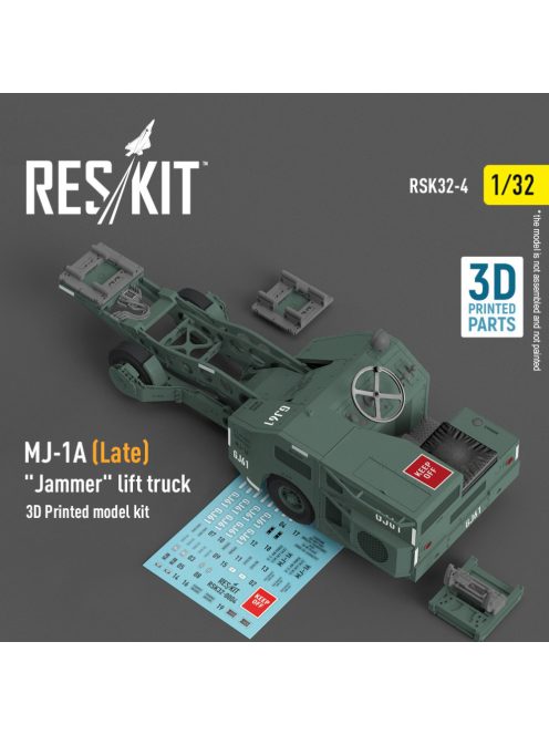 Reskit - MJ-1A (Late) "Jammer" lift truck  (3D Printed model kit) (1/32)