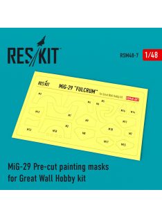 Reskit - MiG-29 Pre-cut painting masks for GWH kit (1/48)