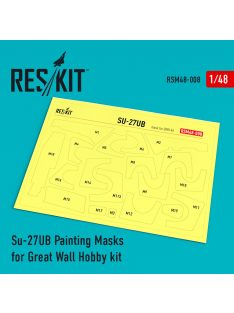 Reskit - Su-27UB Pre-cut painting masks for GWH kit (1/48)