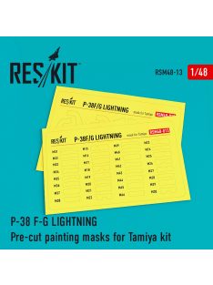   Reskit - P-38 (F,G) "Lightning" Pre-cut painting masks for Tamiya kit (1/48)