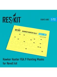   Reskit - Hawker Hunter FGA.9 Pre-cut painting masks for Revell kit (1/72)