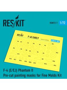   Reskit - F-4 (E,EJ) "Phantom II" Pre-cut painting masks for FineMolds kit  (1/72)