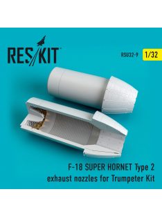   Reskit - F/A-18 "Super Hornet"/EA-18G "Growler" type 2 exhaust nozzles for Trumpeter kit (1/32)