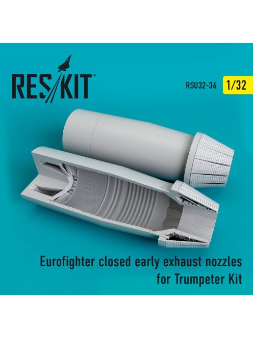 Reskit - Eurofighter closed (early type) exhaust nozzles  for  Trumpeter kit (1/32)