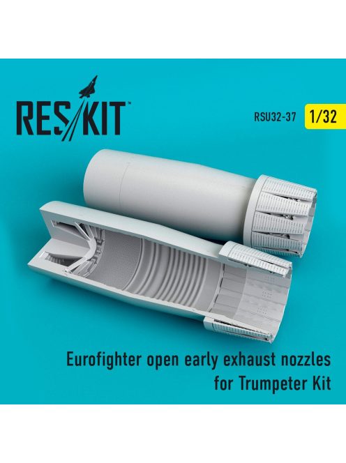 Reskit - Eurofighter open (early type) exhaust nozzles for Trumpeter kit (1/32)