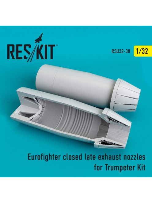 Reskit - Eurofighter closed (late type) exhaust nozzles for  Trumpeter kit (1/32)