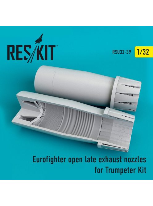 Reskit - Eurofighter open (late type) exhaust nozzles for Trumpeter kit (1/32)