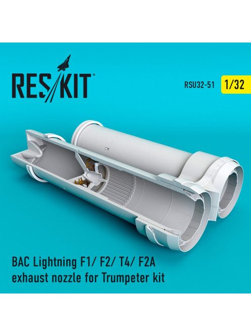 Reskit - BAC Lightning F1/ F2/ T4/ F2A exhaust nozzles for Trumpeter kit (1/32)