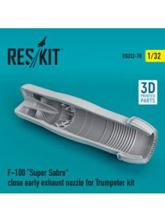   Reskit - F-100 "Super Sabre" close early exhaust nozzle for Trumpeter kit (1/32)