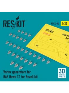   Reskit - Vortex generators for BAE Hawk T.1 for Revell kit (3D Printed) (1/32)